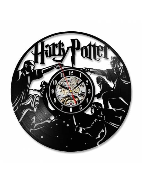 Horloge Murale de Disque Vinyle Harry Potter, Veilleuse Lumineuse