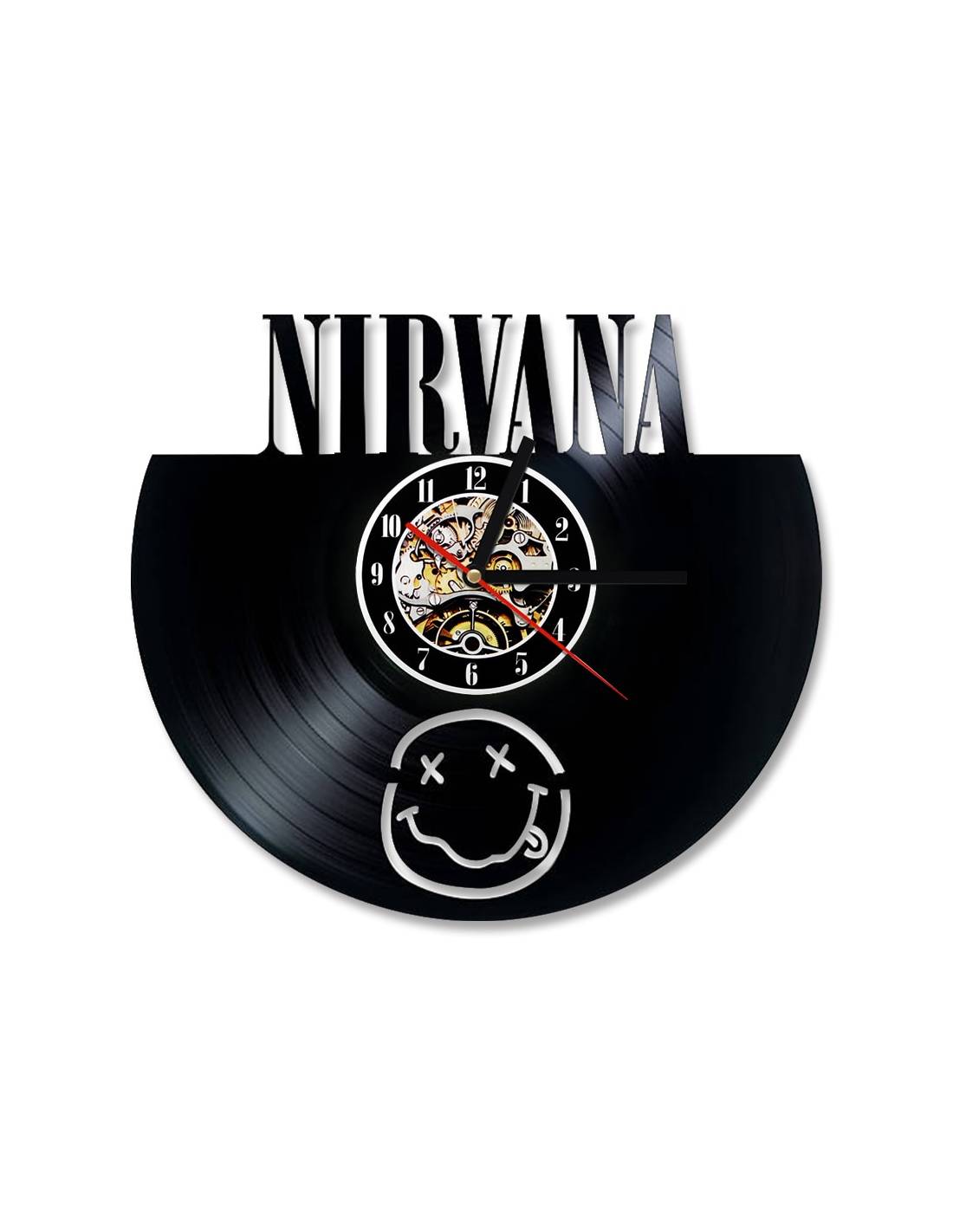 Nirvana 01 - Horloge disque vinyle déco