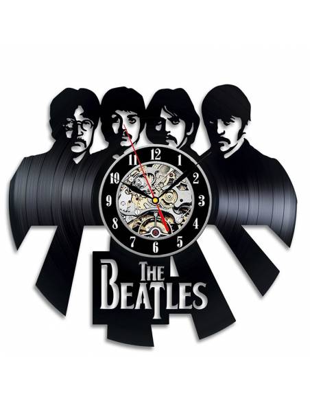 Disque Vinyle découpé objet Décoration Vintage horloge The Beatles