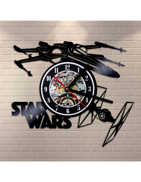 Horloge murale disque vinyle Star Wars idées surprise amis décoration  d'annivers