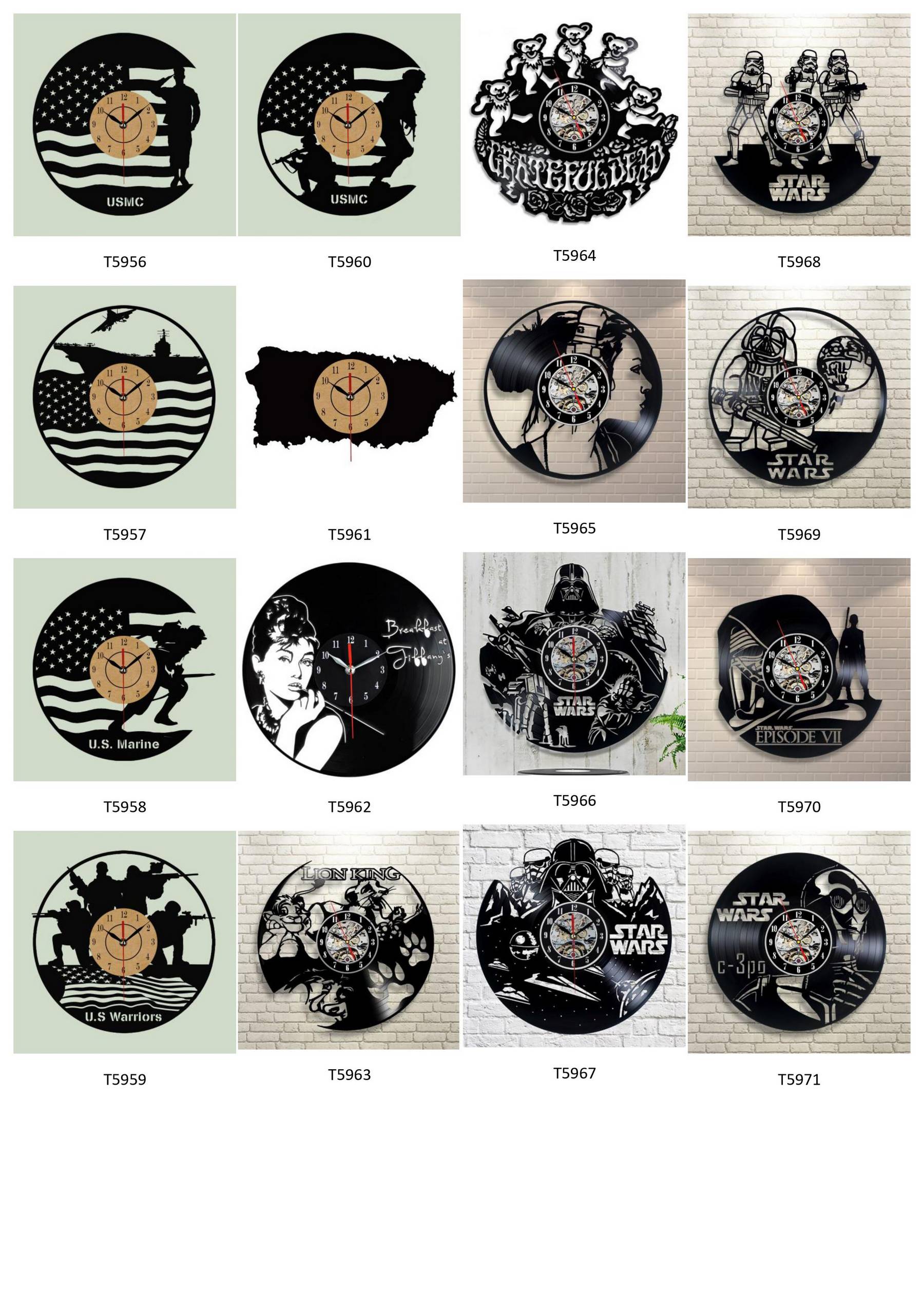 HelloKookoo - Catalogue horloge vinyle LED